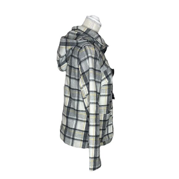 Old Navy Plaid Toggle Pea Coat - Picture 7 of 15